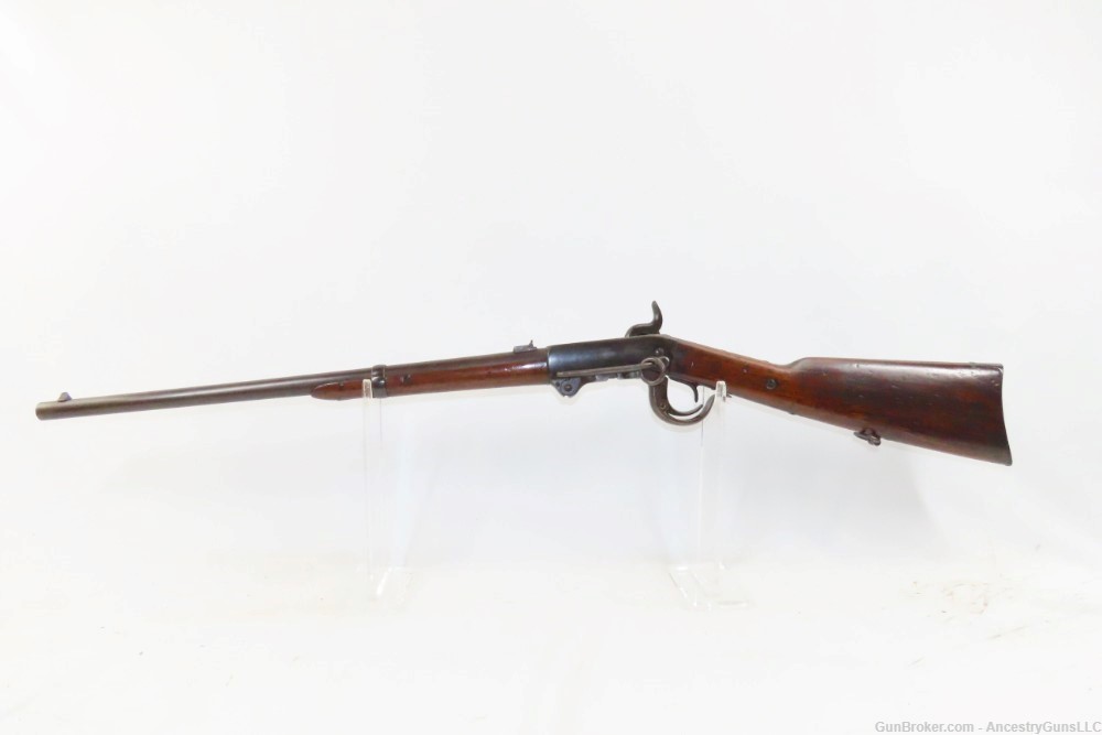 CIVIL WAR Antique U.S. BURNSIDE Model 1864 CAVALRY SADDLE RING CARBINE .54v-img-13