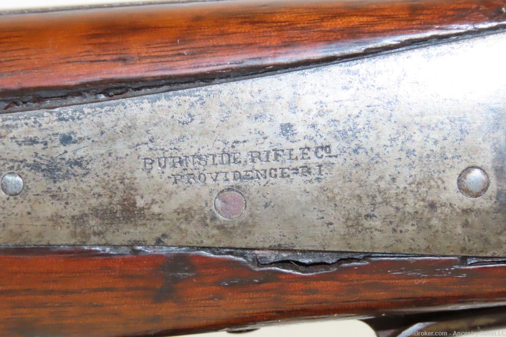 CIVIL WAR Antique U.S. BURNSIDE Model 1864 CAVALRY SADDLE RING CARBINE .54v-img-5