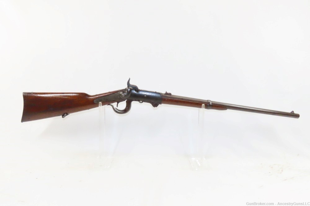 CIVIL WAR Antique U.S. BURNSIDE Model 1864 CAVALRY SADDLE RING CARBINE .54v-img-1