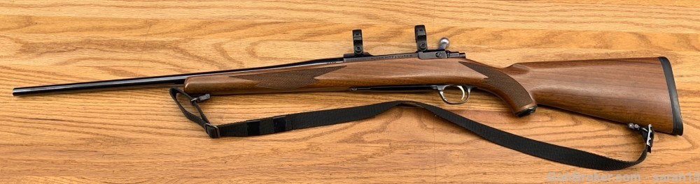 RUGER MODEL M77 BOLT ACTION .270 WIN W/ SCOPE MOUNTS CHECKERED WOOD STOCK-img-28