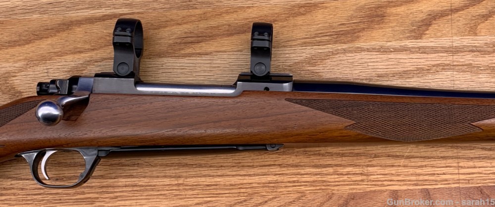 RUGER MODEL M77 BOLT ACTION .270 WIN W/ SCOPE MOUNTS CHECKERED WOOD STOCK-img-13
