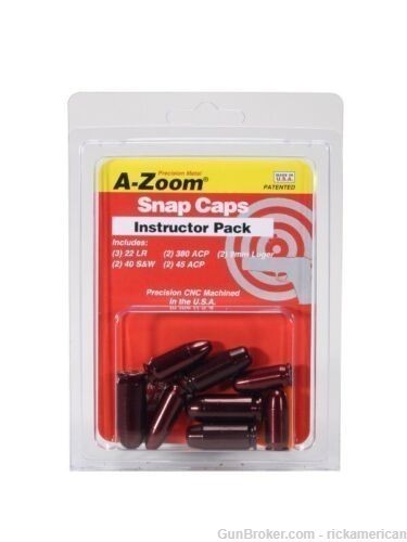 A-ZOOM Action Proving Dummy Round, Snap Cap NRA Instructor Pack 16190-img-1