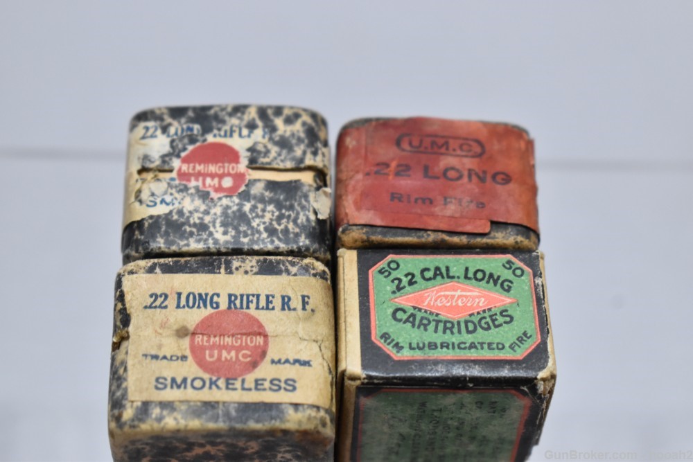 4 Sealed Vintage Boxes 200 Rds Remington UMC & Western 22 Long & LR -img-6