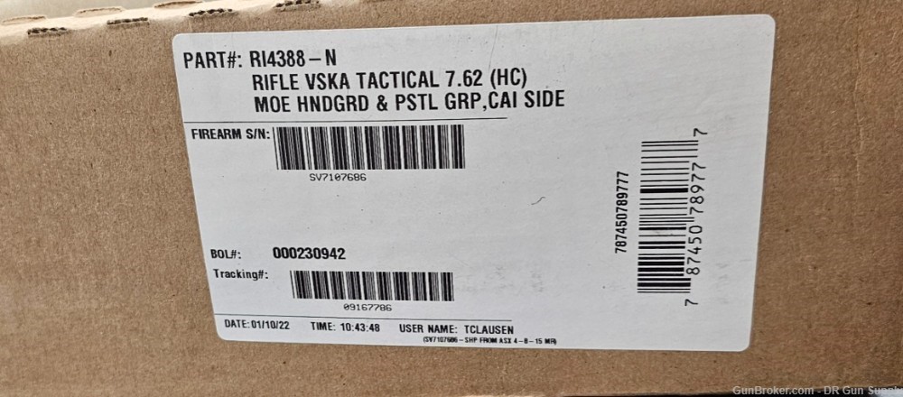 Century Arms VSKA Trooper 7.62x39mm 16" 30RD RI4388N Folding NO CC FEES!-img-3