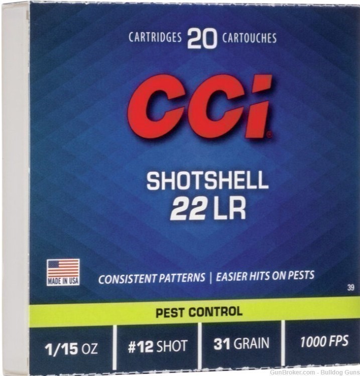CCI Shotshell 22 LR Ammo CCI 22LR Shotshell Ammo-img-0