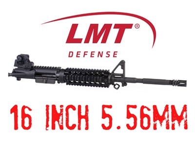 LMT 16" 1/7 5.56mm LIKE NEW Flat-Top Upper w/LMT Tactical Rear Sight