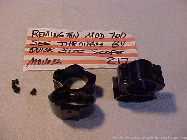 Remington Model 700 See Through Scope Mounts with Screws-img-0