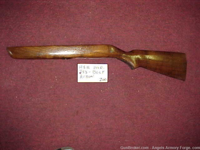11/22 H&R Model 348 Bolt Action Rifle Stock-img-0
