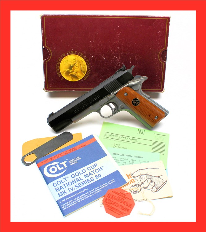 Colt Gold Cup Elite 45acp 1 of 750 1989 Mint FREE SHIPPING WITH BUY IT NOW!-img-0