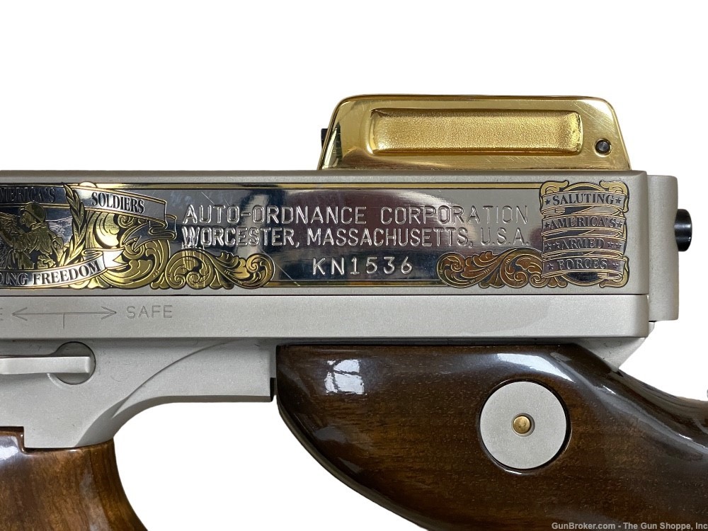 Auto Ordnance Thompson Armed Forces Tribute 45acp Chicago Typewriter-img-10