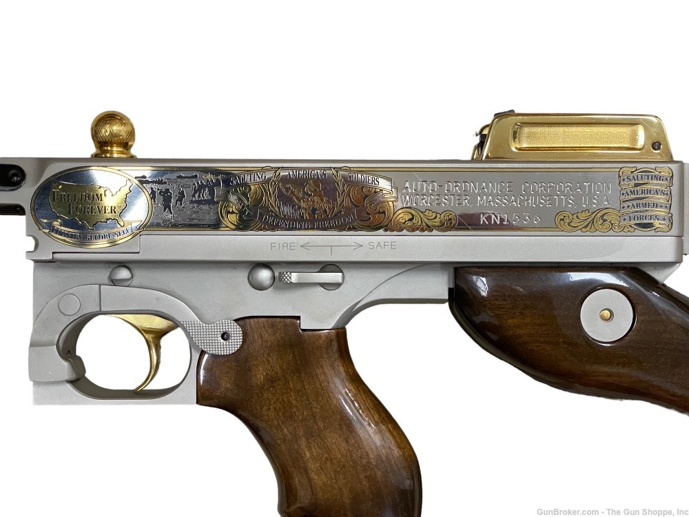 Auto Ordnance Thompson Armed Forces Tribute 45acp Chicago Typewriter-img-12