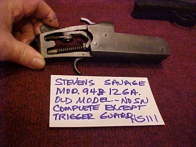 Savage Stevens Model 94B 12 Gage Receiver All Parts Except Trigger Guard-img-1