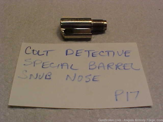 Colt Detective Special 38 Caliber Nickel Barrel-img-0