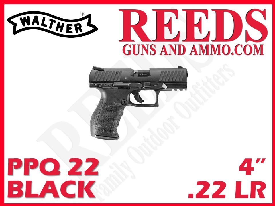 Walther PPQ 22 Black 22 LR 4in 2-12Rd Mags 5100300-img-0
