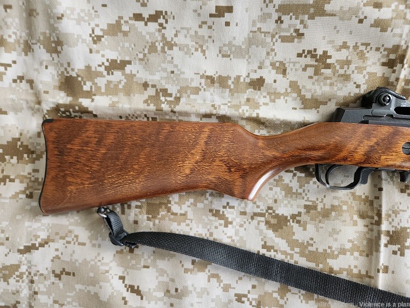 Consignment Ruger Mini-14 with nice Tiger stripe wood-img-1