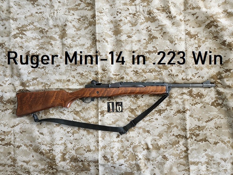 Consignment Ruger Mini-14 with nice Tiger stripe wood-img-0