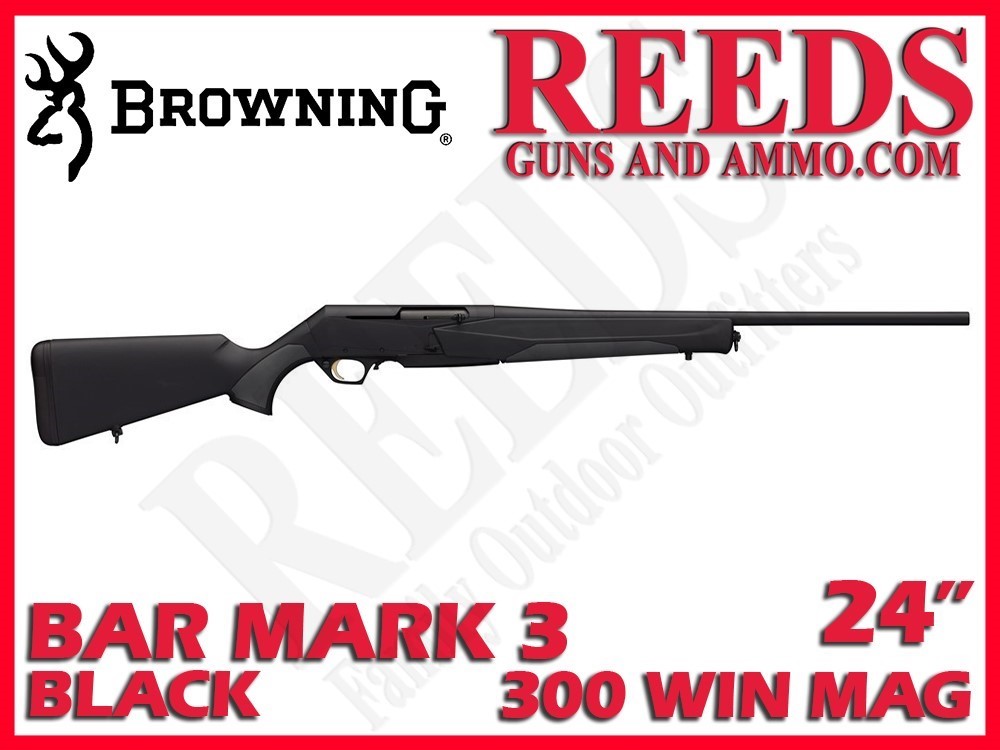 Browning BAR Mark III Stalker Black 300 Win Mag 24in 031048229-img-0
