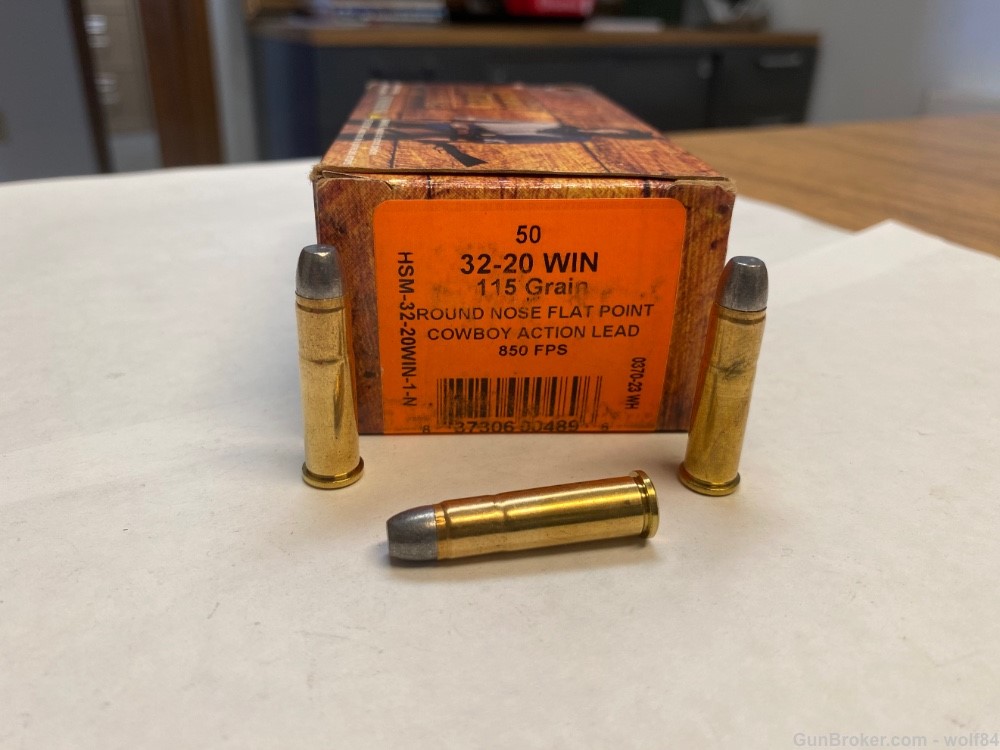  32-20 Winchester HSM .32 20 Win. 115 gr.  Cowboy acton-img-2