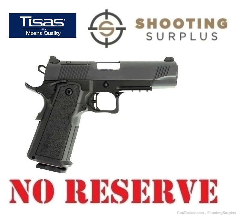 Tisas 1911 Carry B9R Double Stack 9mm 4.25 17 Rounds Optic Ready-img-0