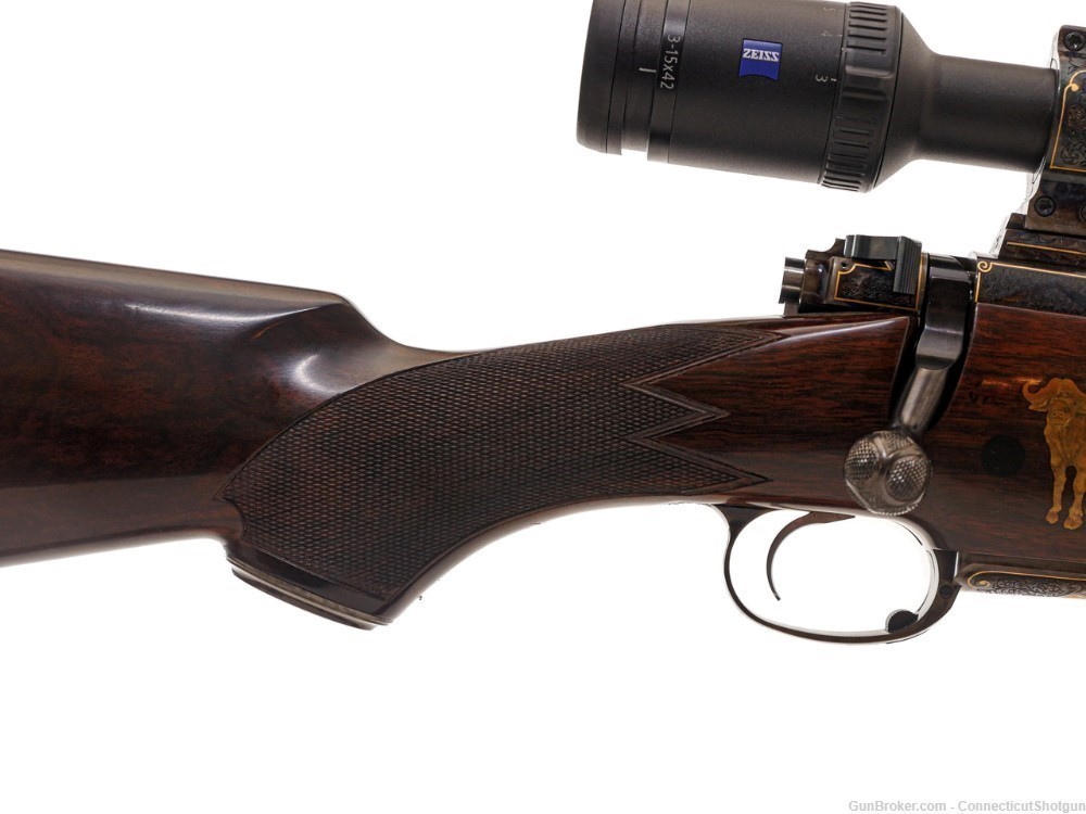 GALAZAN - Custom Bolt Action Rifle, 400 H&H Magnum. 24” Barrel. -img-4