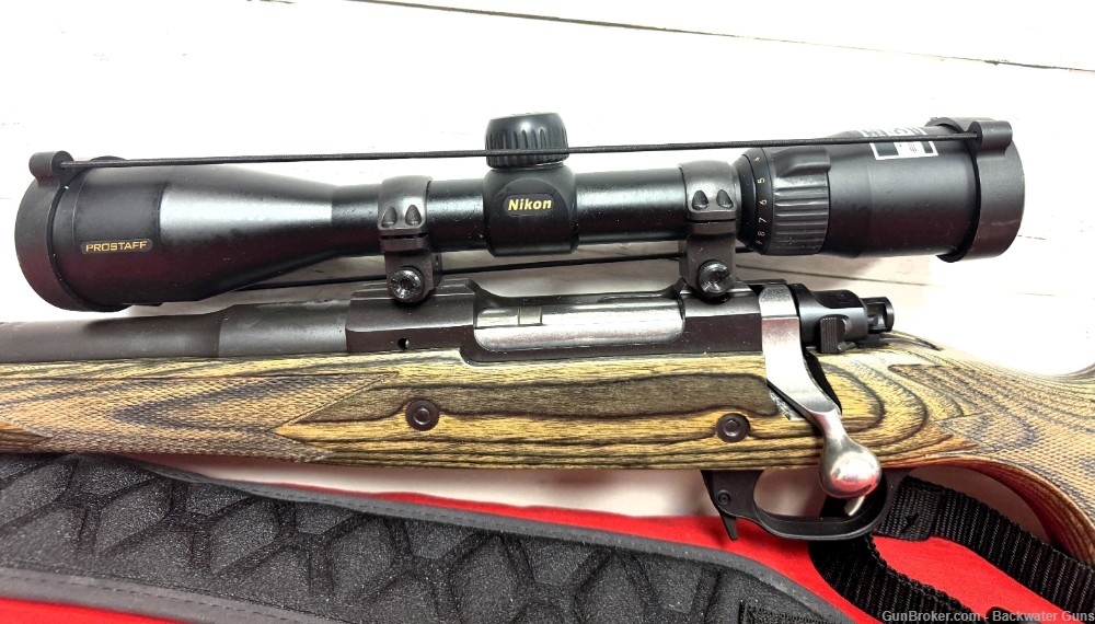 RUGER GUNSIGHT SCOUT LH 308 WIN RIFLE WITH PROSTAFF SCOPE PRE-OWNED!-img-4