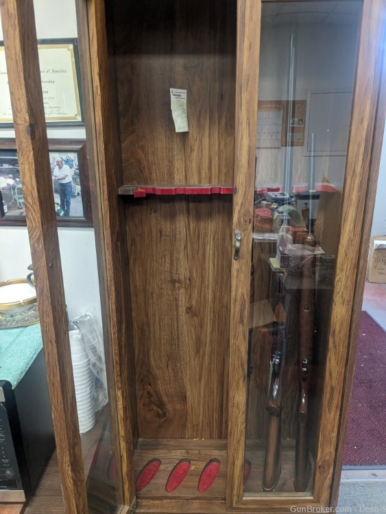 Inexpensive Gun Cabinet, 2 glass doors -img-6