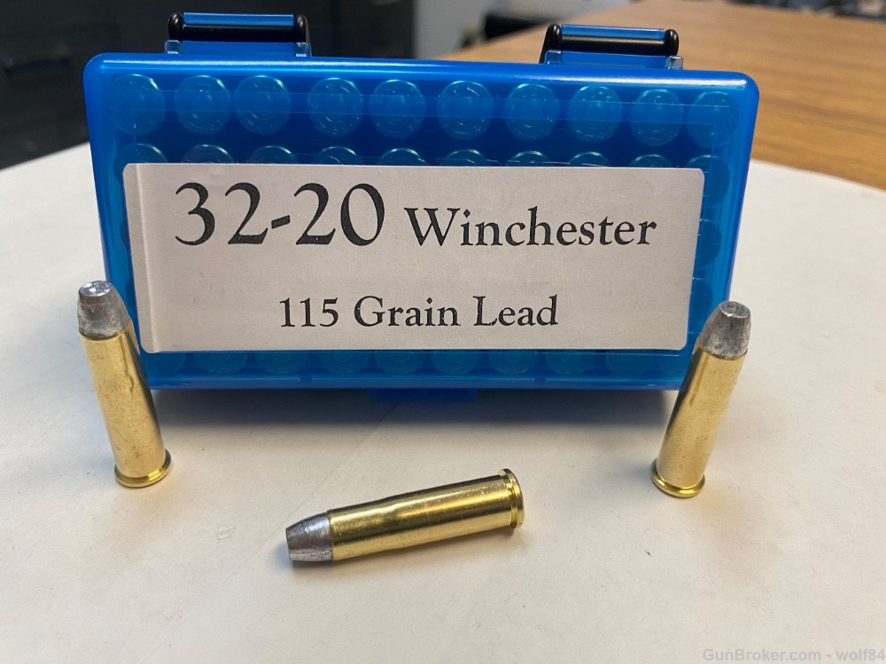  32-20 Winchester  115 grain Lead Flat Point  32 20 Win.-img-0