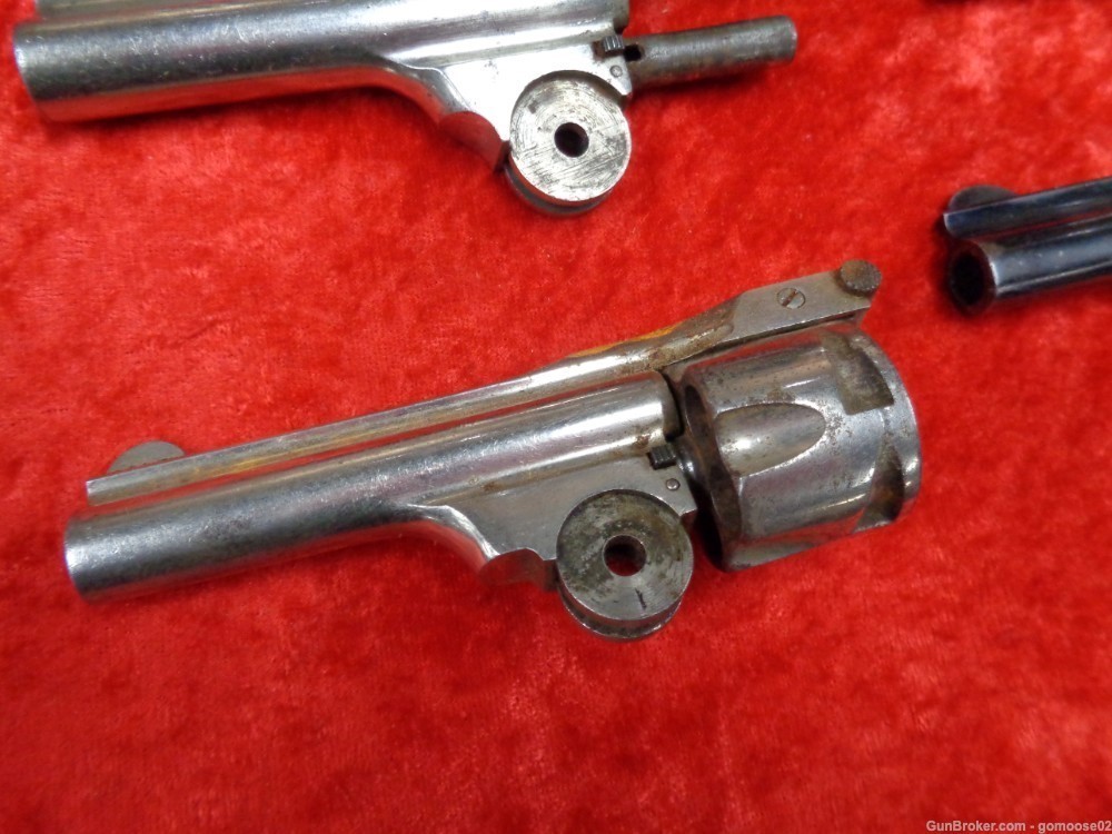5 Forehand Model 1801 Top Break Revolver Barrel Cylinder Hopkins Allen LOT-img-1