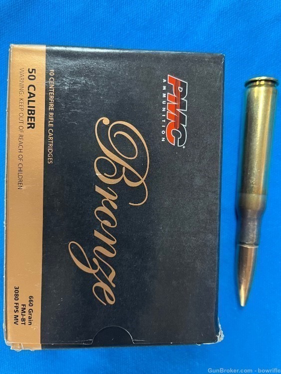 PMC BRONZE 50A 660gr 50BMG FMJ-BT 10 rounds-img-1