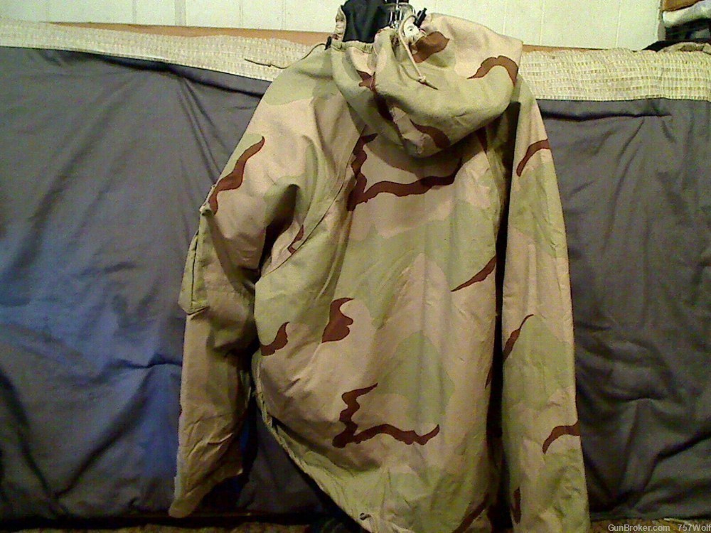 Desert Camo Chemical Protective Outergarment Set LG-Reg Hooded Top, Pants-img-2