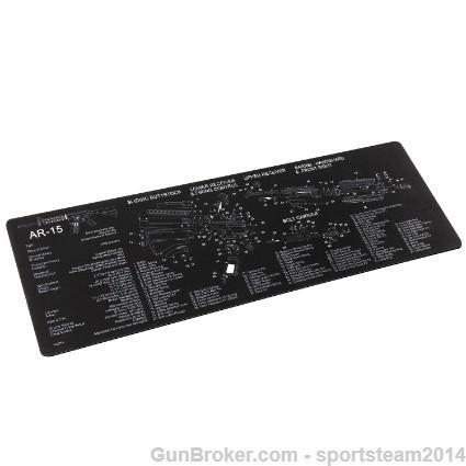 AR15 Rifle Gunsmith Armorers Bench Cleaning Rubber Mat Mouse Pad-img-1