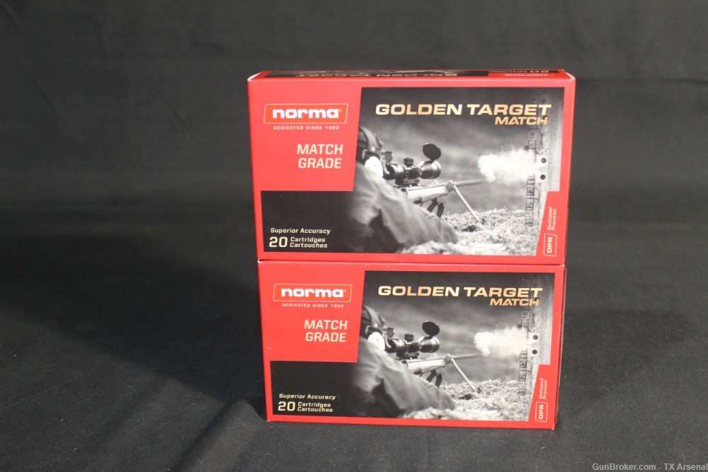 40 Rounds Norma Golden Target .338 Lapua Magnum Ammunition 250 Grain-img-1