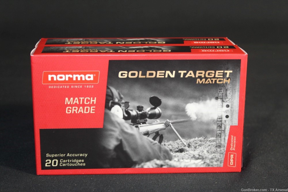 40 Rounds Norma Golden Target .338 Lapua Magnum Ammunition 250 Grain-img-4
