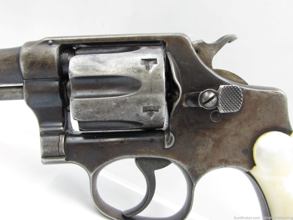 Used: Smith & Wesson .32 Hand Ejector 3.25" .32 Long 6-shot w/ Pearl Grips-img-8