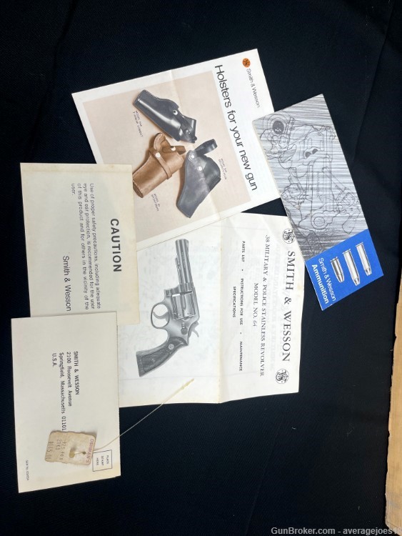 Smith And Wesson 64-3 .38 S&W Special with original box-img-5