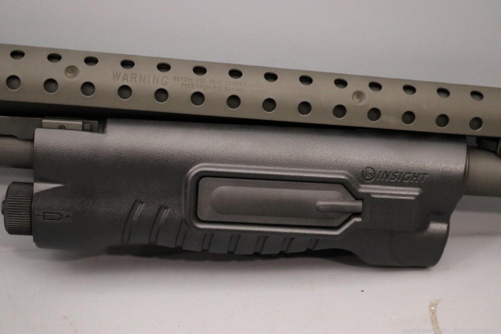 Mossberg 500 12ga w/ Heat Shield & Pistol Grip - 8 Shot -3"  w/ Light-img-4