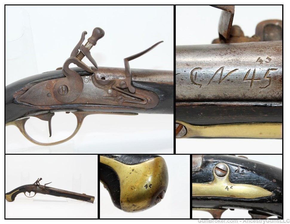 Rare DANISH Model 1772 Flintlock CAVALRY Pistol Unit Marked-img-0