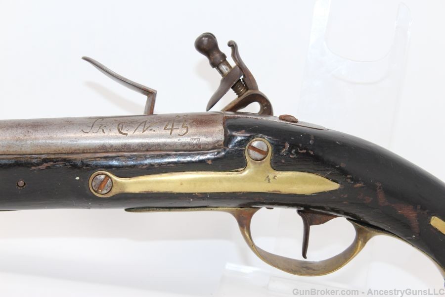 Rare DANISH Model 1772 Flintlock CAVALRY Pistol Unit Marked-img-11