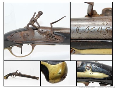 Rare DANISH Model 1772 Flintlock CAVALRY Pistol Unit Marked