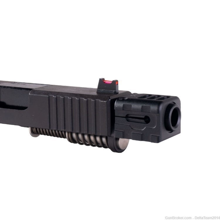 Complete Slide for Glock 26 - Sylvan Arms Compensator - Fiber Optic Sights-img-4