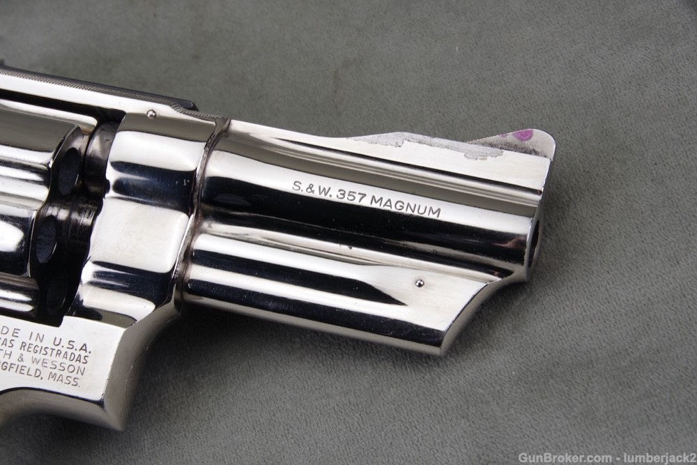 1973 Smith & Wesson 27-2 3 1/2'' Nickel Austin Police Officer Duty Weapon -img-12