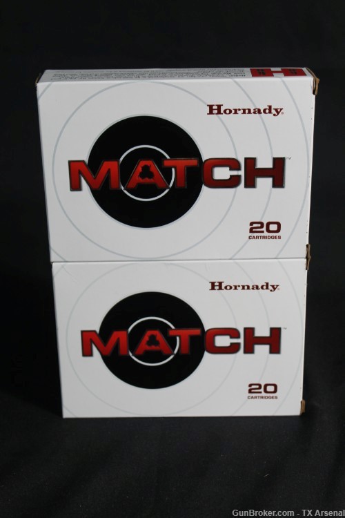40 Rounds Hornady Match .338 Lapua Magnum Ammunition ELD Match 285 Gr-img-0