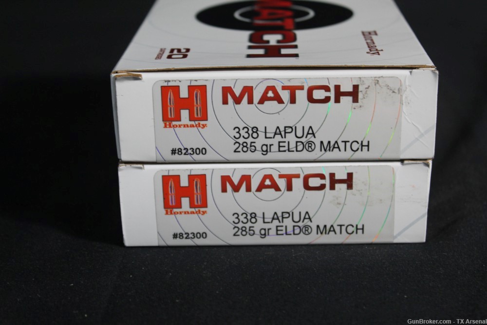 40 Rounds Hornady Match .338 Lapua Magnum Ammunition ELD Match 285 Gr-img-2