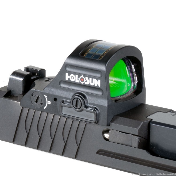 Complete Slide for Glock 17 - Holosun 407C-XW Red Dot - Fiber Optic Sights-img-5