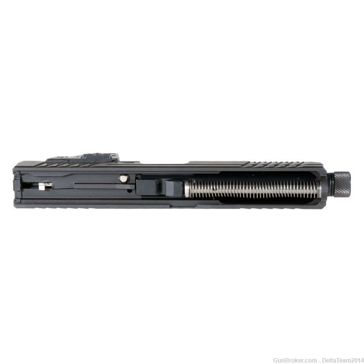 Complete Slide for Glock 17 - Holosun 407C-XW Red Dot - Fiber Optic Sights-img-2
