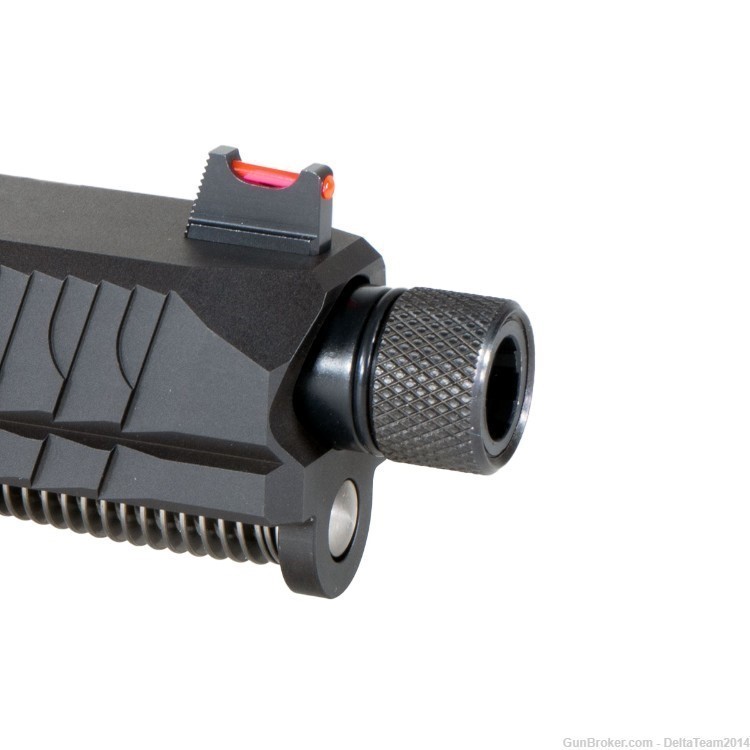 Complete Slide for Glock 17 - Holosun 407C-XW Red Dot - Fiber Optic Sights-img-4