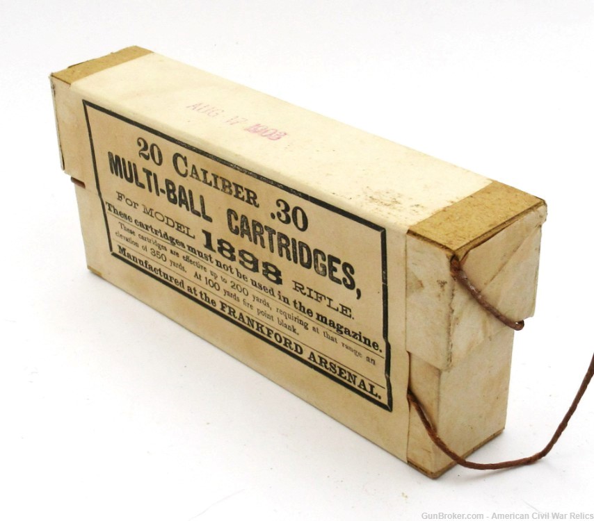 Full and Sealed Box of .30-40 Krag Multi-Ball Cartridges (1903) F.A.-img-5