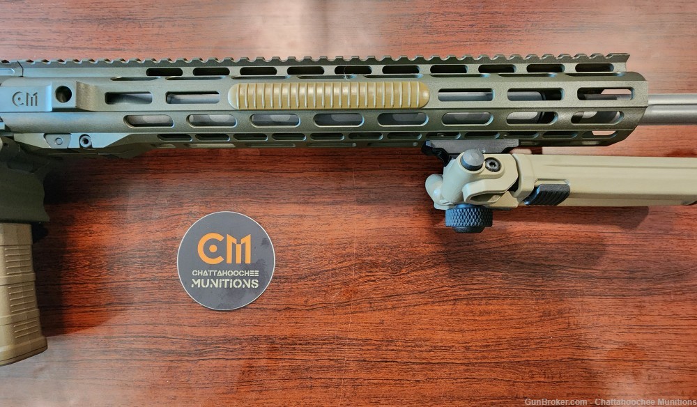 CM10 243 Win 20" Rifle AR10 Cobalt Kinetics Green and Coyote-img-4