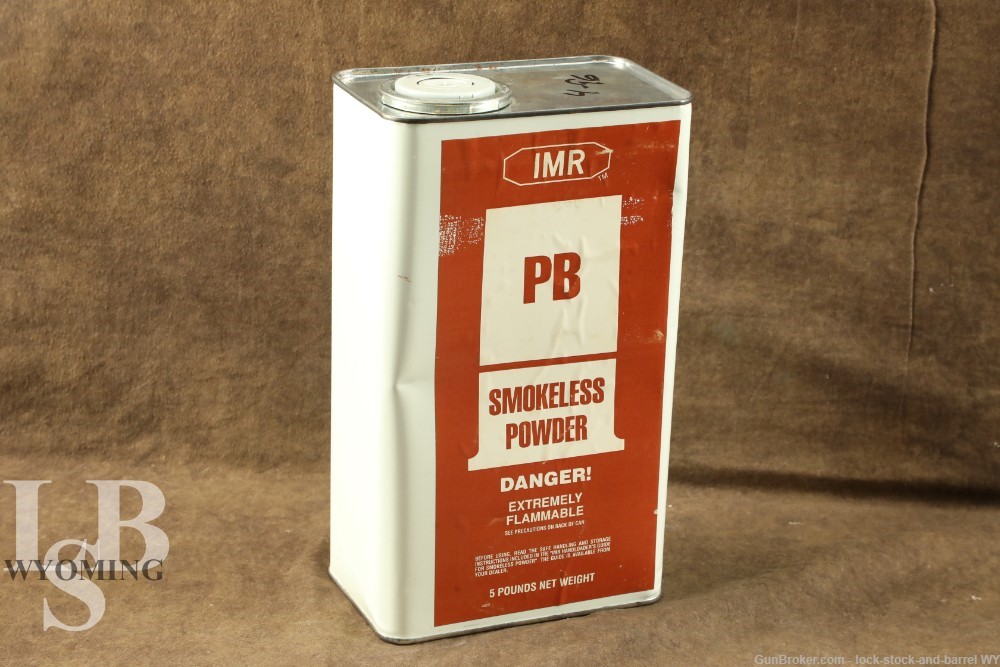5 Lbs. IMR PB Smokeless Powder (Local Pickup Only) -img-0