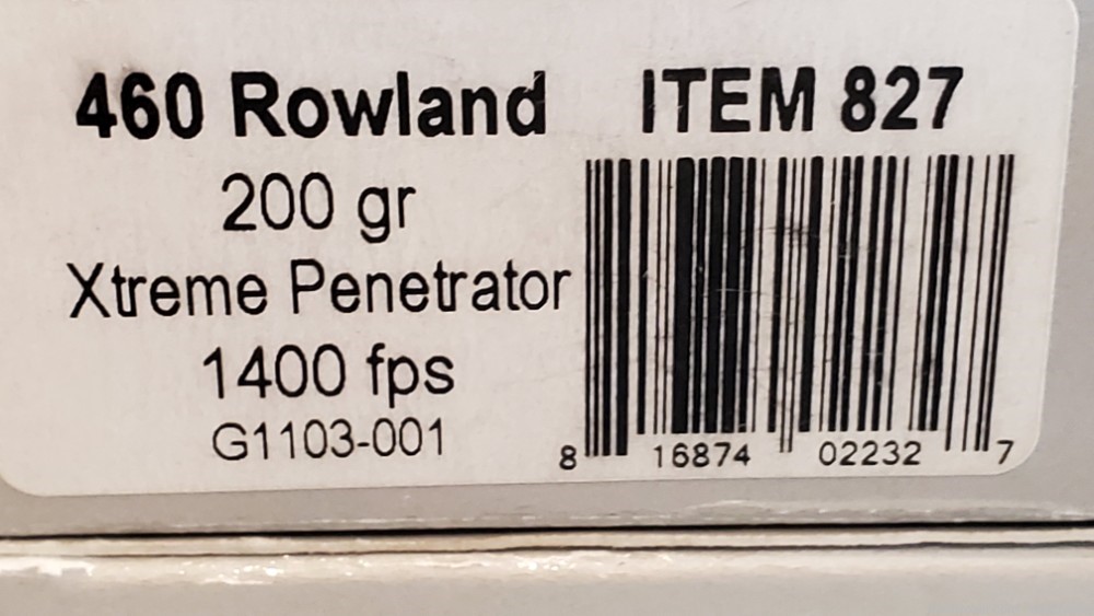 460 Rowland Xtreme Penetrator 200 gr 40 rounds Underwood Ammo-img-5